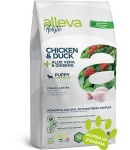 Alleva HOLISTIC dog puppy junior medium chicken  duck 12 kg