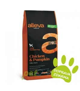 ALLEVA NATURAL dog Chicken & pumpkin adult medium 12 kg