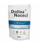 Dolina Noteci Prémiové mokré krmivo pre psov, bohaté na tresku a brokolicu,