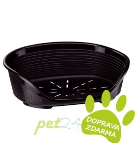 plastový pelech pre psov siesta Deluxe BLACK  10/89 -