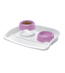 Podnos s miskami MAXI LINDO 2 x0,5l