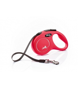 Flexi Classic New páska S 5m/15kg červené