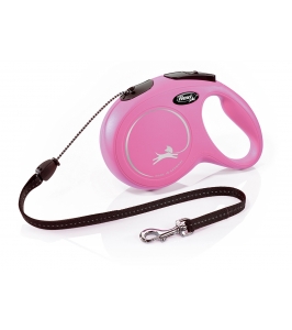 Flexi Classic Long lanko M 8m/20kg ružová