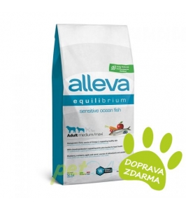 ALLEVA Equilibirium Dog sensitive ocean fish adult medium/ maxi 12kg