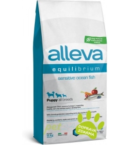 ALLEVA Equilibirium Dog sensitive ocean fish puppy all breeds 12kg