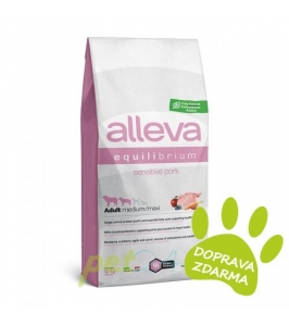 ALLEVA Equilibirium Dog sensitive pork adult medium/ maxi 12kg