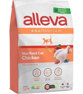 Alleva EQUILIBRIUM cat chichen sterilised 1,5 kg