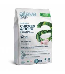 Alleva HOLISTIC cat hairball chicken, duck, aloe vera 1,5kg