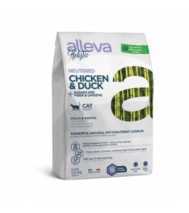 Alleva HOLISTIC cat neutered Chicken,  Duck,  Ginseng 1,5kg