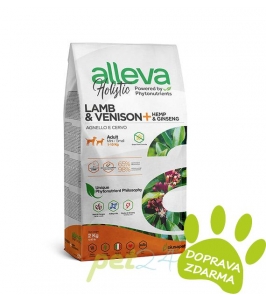 Alleva Holistic dog lamb, venison adult mini 12 kg