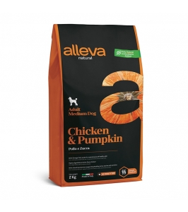 ALLEVA NATURAL dog Chicken & pumpkin adult medium 2 kg