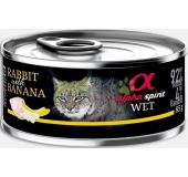 alpha spirit cats rabbit and banana 85g