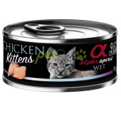 alpha spirit kittens chicken 85g