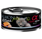 alpha spirit kittens salmon 85g