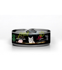 alpha spirit sterilised cats quail 85g