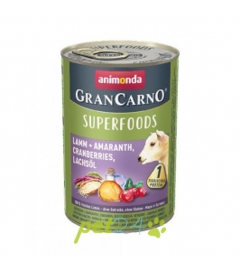 GranCarno SUPERFOODS jahňacie, amarant, brusnice, lososový olej 400g