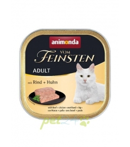 Animonda paštéta Vom Feinsten cat adult hovädzie, kuracie 100g