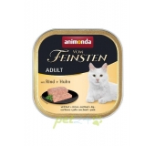 Animonda paštéta Vom Feinsten cat adult hovädzie, kuracie 100g