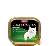 Animonda paštéta Vom Feinsten cat adult morka, králik 100g