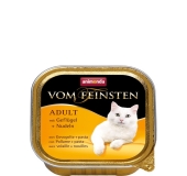 Animonda paštéta Vom Feinsten cat adult s hydinou a cestovinami 100g