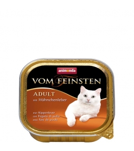 Animonda paštéta Vom Feinsten cat adult s kuracími pečienkami 100g