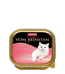 Animonda paštéta Vom Feinsten cat adult s morčacími srdiečkami 100g