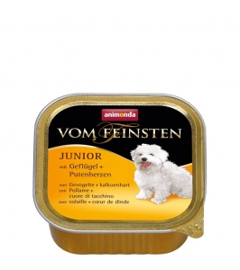 Paštéta Vom Feinsten junior s hydinou a morčacími srdiečkami 150g