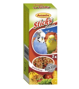 Deluxe tyčinky pre andulky s ovocím a medom