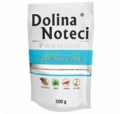 Mokré krmivo pre psov Dolina Noteci Premium, bohaté bohaté na jahňacie,