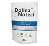 Mokré krmivo pre psov Dolina Noteci Premium, bohaté bohaté na pstruhy,