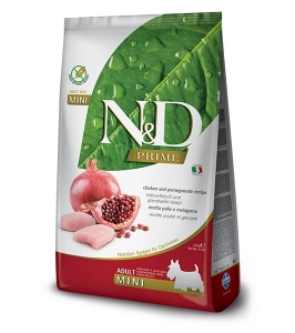 Dog adult mini, chicken & pomegranate
