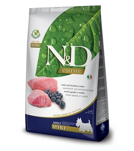 Dog adult mini, lamb & blueberry