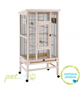drevená voliéra pre kanáriky, adulky, malé exoty WILMA WOODEN AVIARY