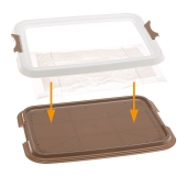 WC pre psov HYGIENIC PAD TRAY MEDIUM