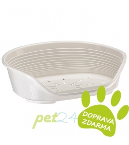 plastový pelech pre psov siesta Deluxe 10/89 Biela  -