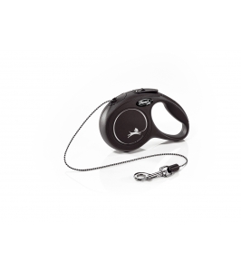Flexi Classic New lanko XS 3m/do 8 kg čierna