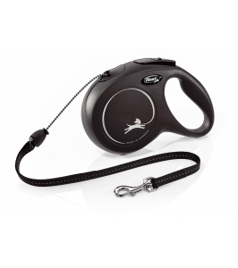 Flexi Classic Long lanko M 8m/20kg čierne