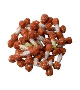 Kuracie mäso s ryžou v tvare činky 6cm 500g maškrta pre psov