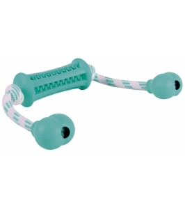 Hračka pre psa - Denta Curler s lanom mätový