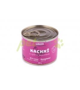 LOUIE kačacie, ryža, taurín konzerva pre mačky 200g