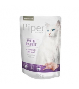 kapsička PIPER CAT STERILISED rabbit 100g