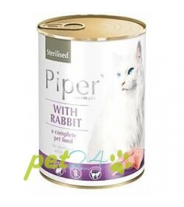 konzerva PIPER CAT STERILISED rabbit 400g