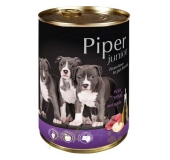 Konzerva pre psa PIPER Junior s telacím a jablkami 400g