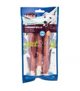 Tyčinka zviazaná kačacím mäsom Trixie Dentafun 17 cm/140 g (3 ks)