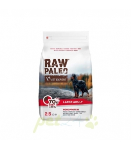 VetExpert Raw Paleo adult large beef