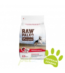 VetExpert Raw Paleo adult medium beef