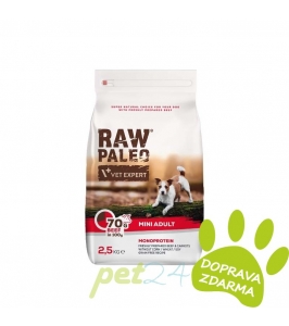 VetExpert Raw Paleo adult mini beef