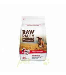 VetExpert Raw Paleo puppy medium beef